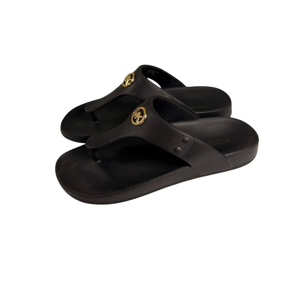 Michael Kors Linsey Black Women’s Thong Sandals Size 8